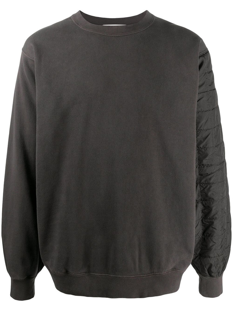 quilted back sweatshirt 1