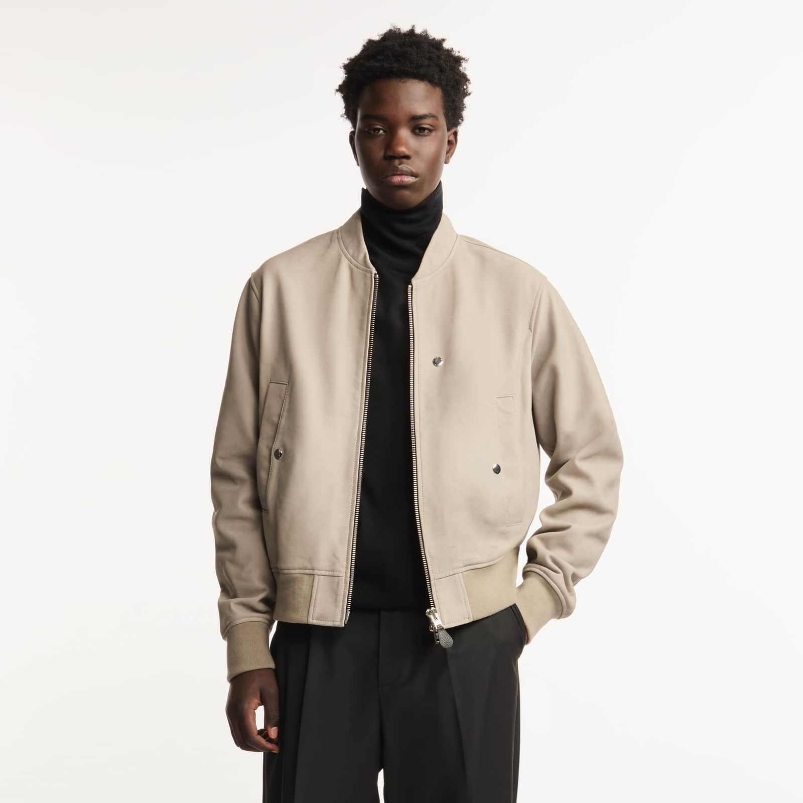 Bomber Jacket in Leather - 7