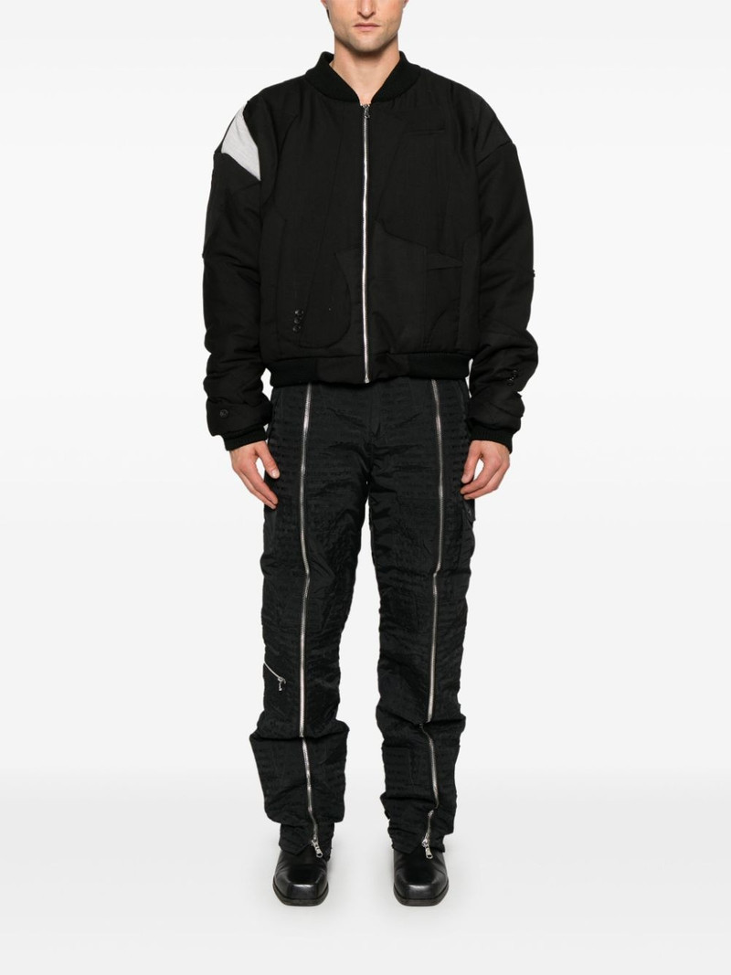 WHO DECIDES WAR patchwork-design jacket outlook