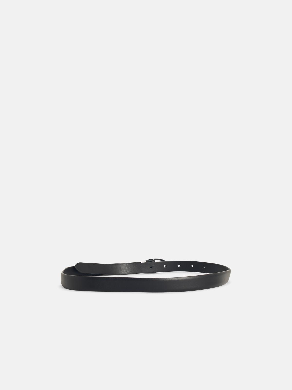 'B-1DR STRASS 20' BLACK LEATHER BELT - 2