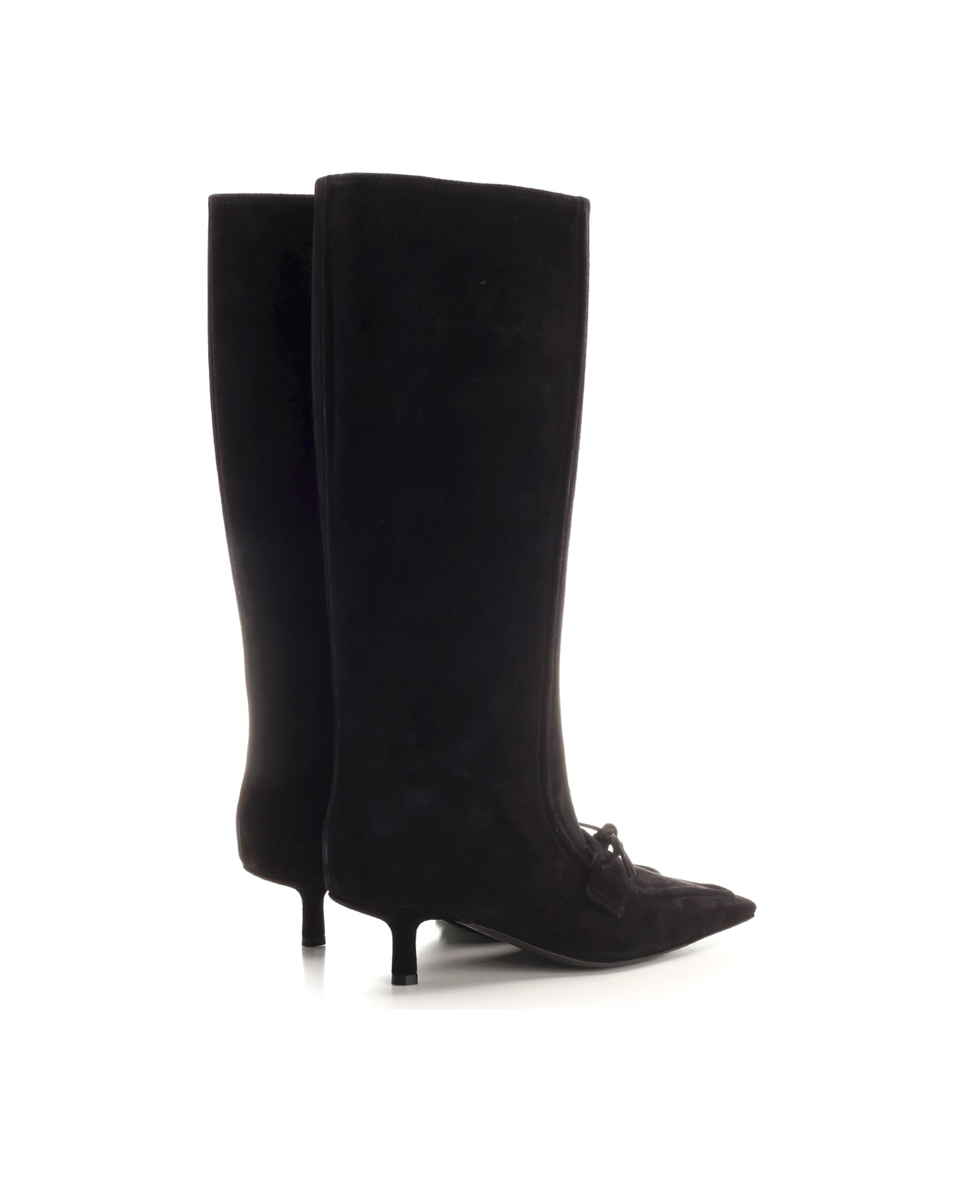 'storm' Black Suede Boots - 3