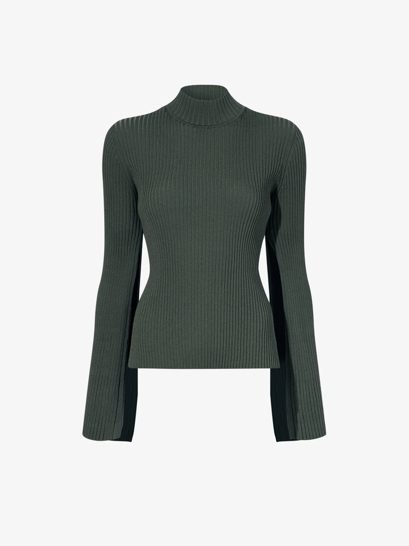 Abigail Top in Midweight Viscose Rib - 1