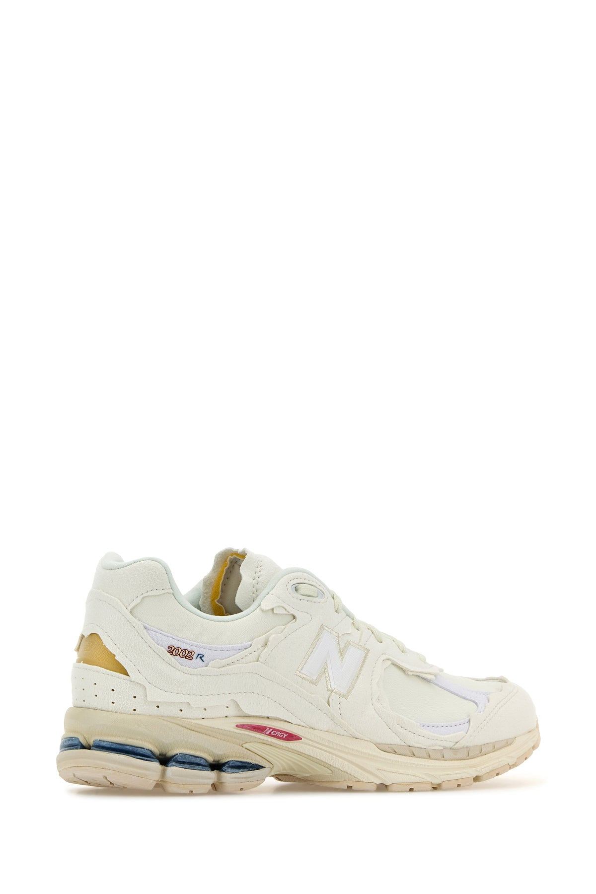 White suede and mesh 2002R sneakers - 3