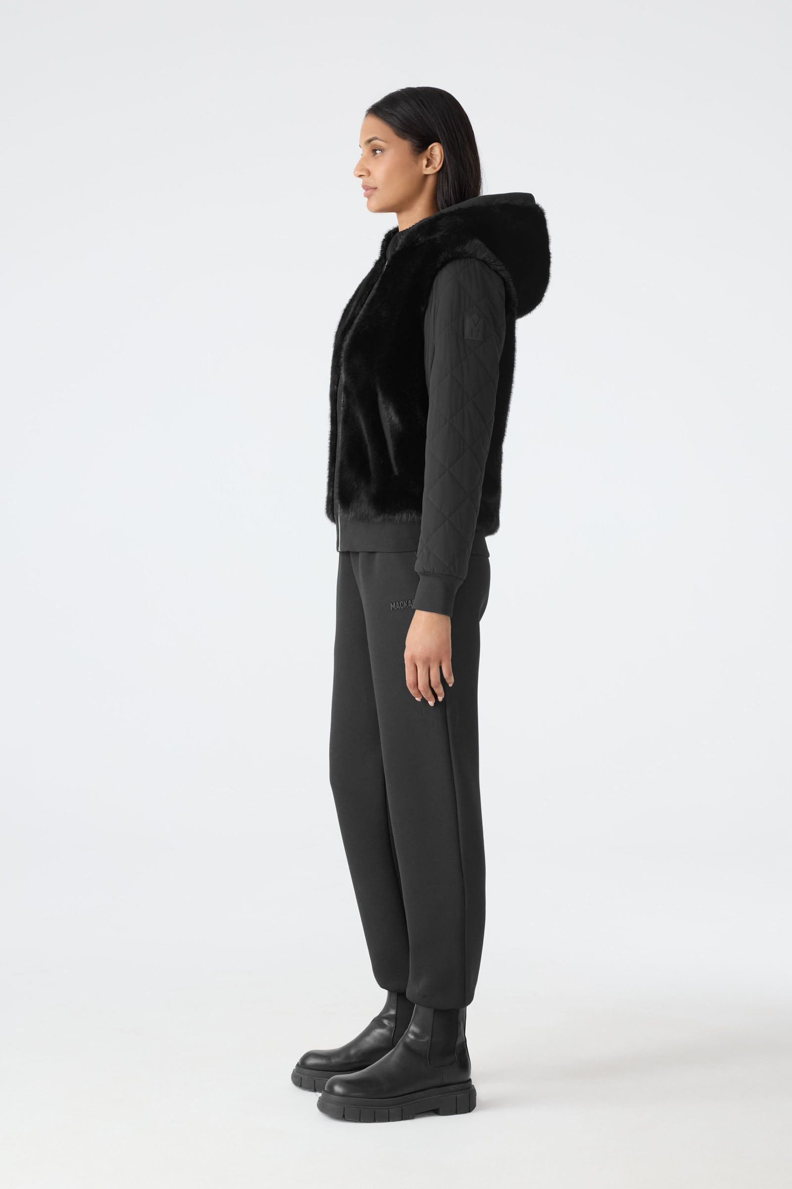 GWENDAL Reversible Faux Fur Hoodie - 3