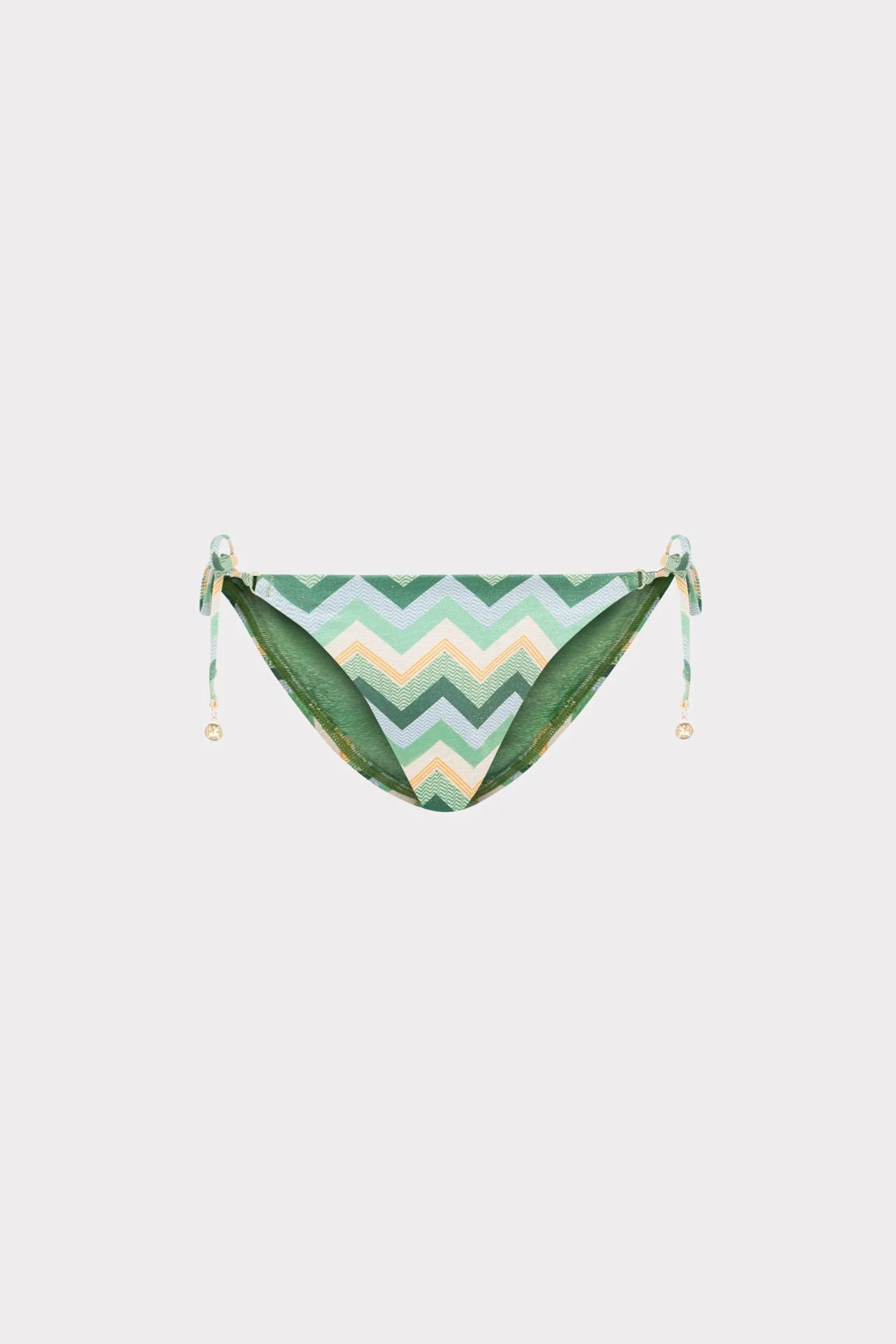 Metallic Chevron Bikini Bottom - 1