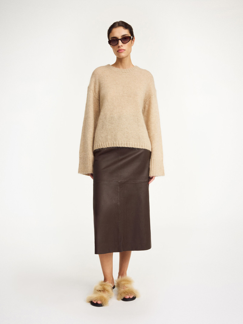 BY MALENE BIRGER Simoas leather skirt outlook