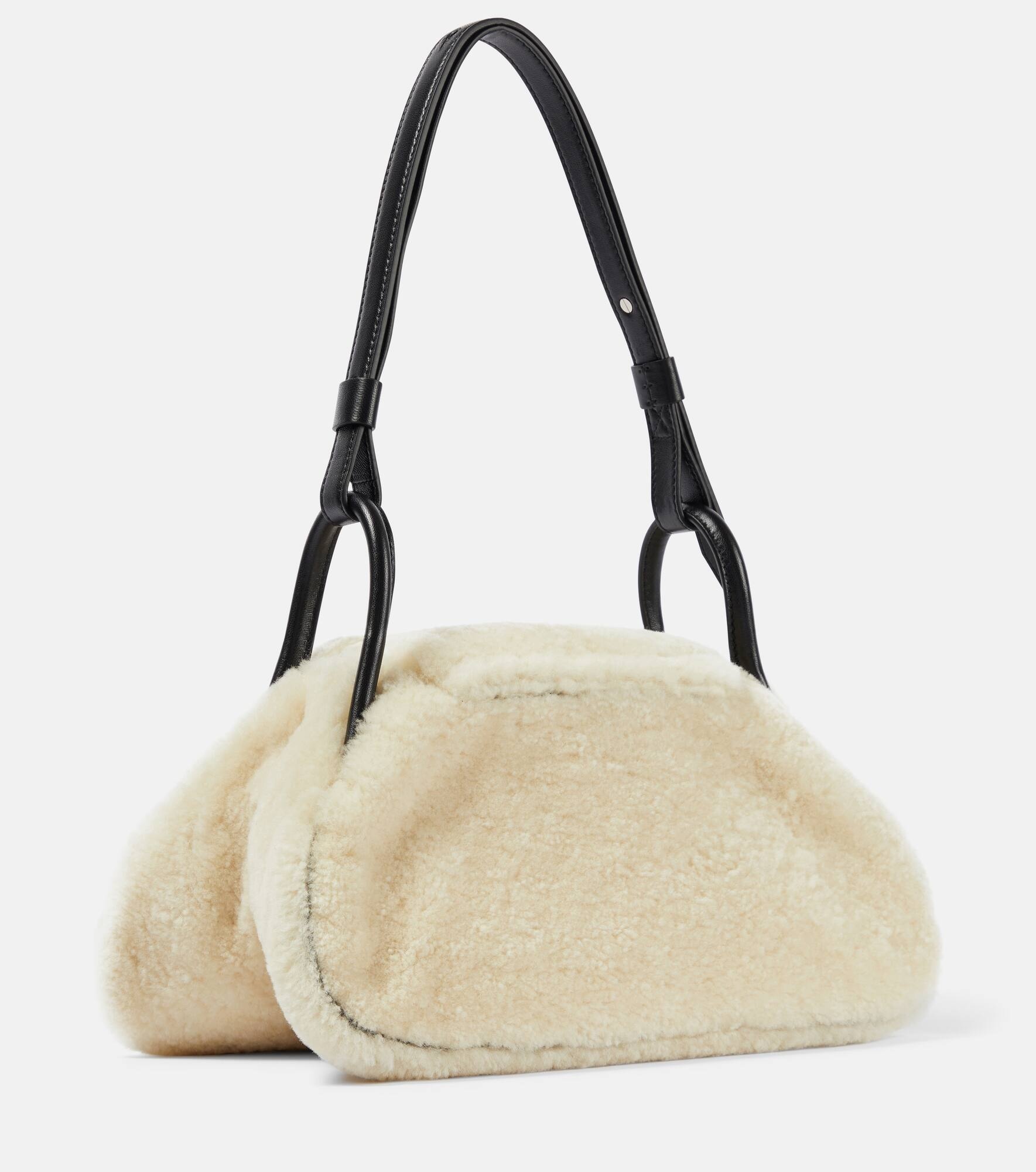 Gemini Small shearling shoulder bag - 4