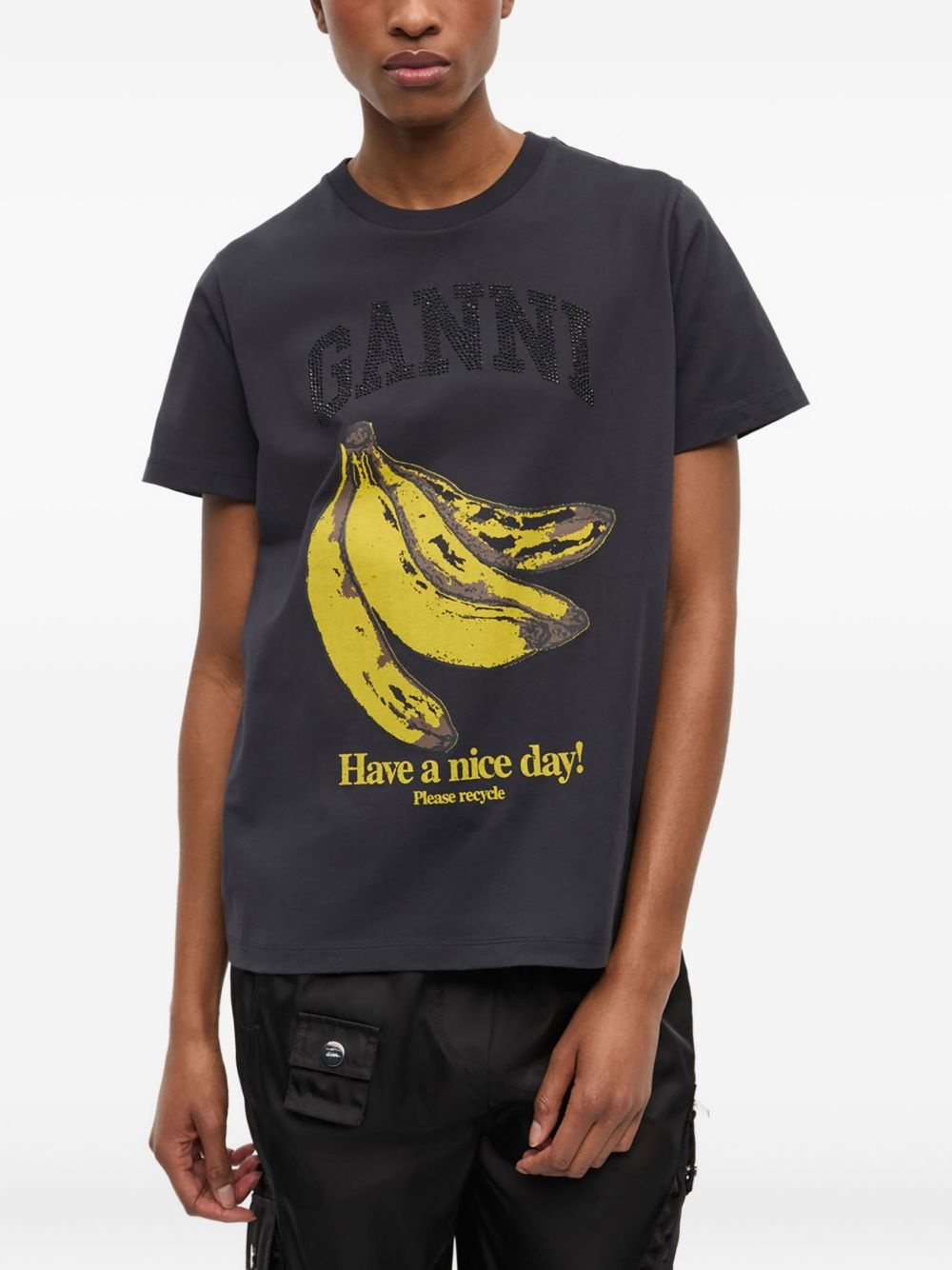Banana-print T-shirt - 3