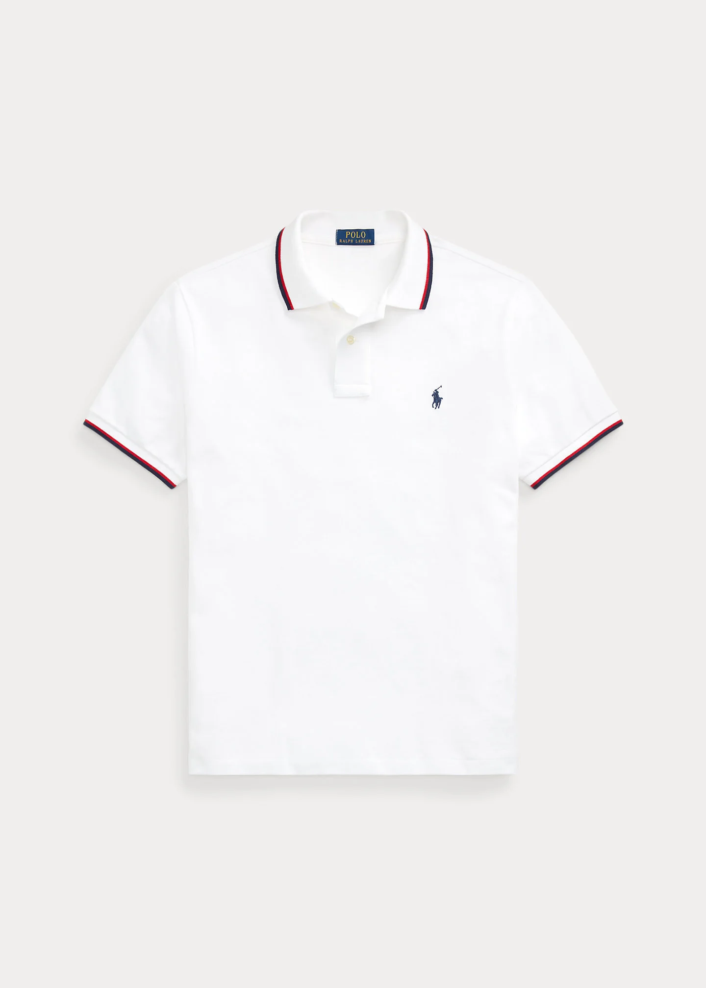 Classic Fit Mesh Polo Shirt - 1