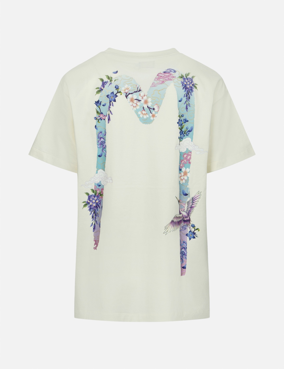 CRANES AND WISTERIA DAICOCK BOYFRIEND T-SHIRT - 2