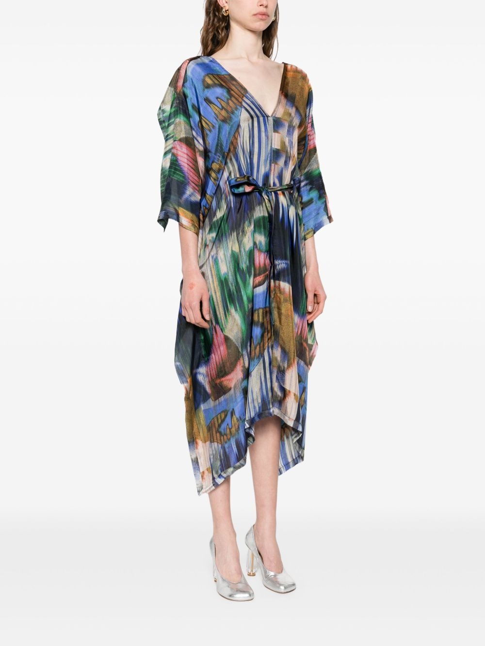 belted midi dress - 3