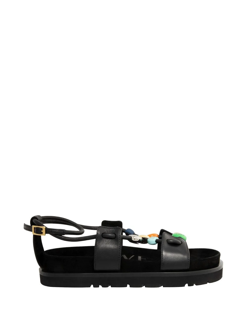 Loewe Paula's Ibiza Women Pebble Fussbett Leather Sandals - 1