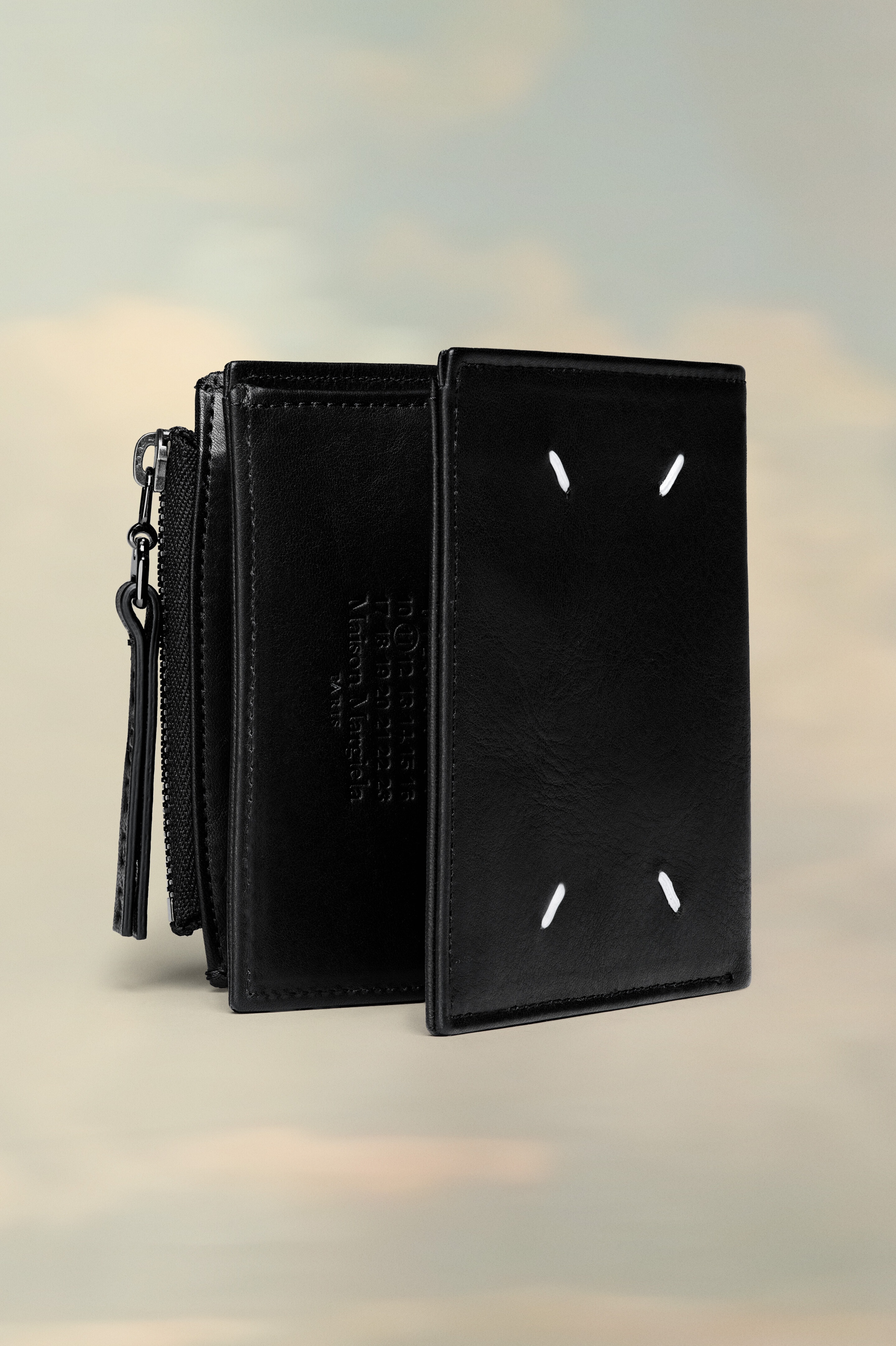 Folded leather wallet - 2