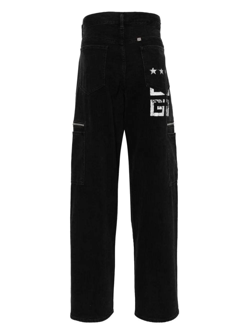 LOGO-PRINT STRAIGHT-LEG JEANS - 2