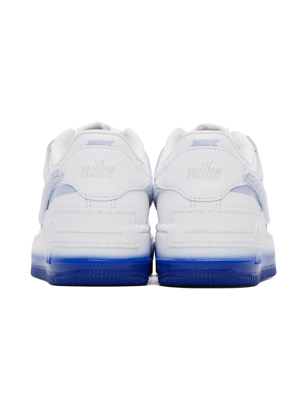 White & Blue Air Force 1 Shadow Sneakers - 2