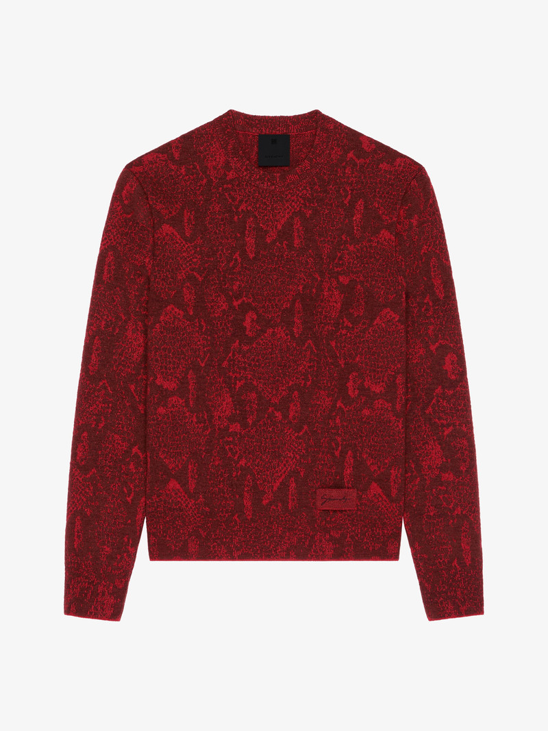 SWEATER IN SNAKE JACQUARD 1