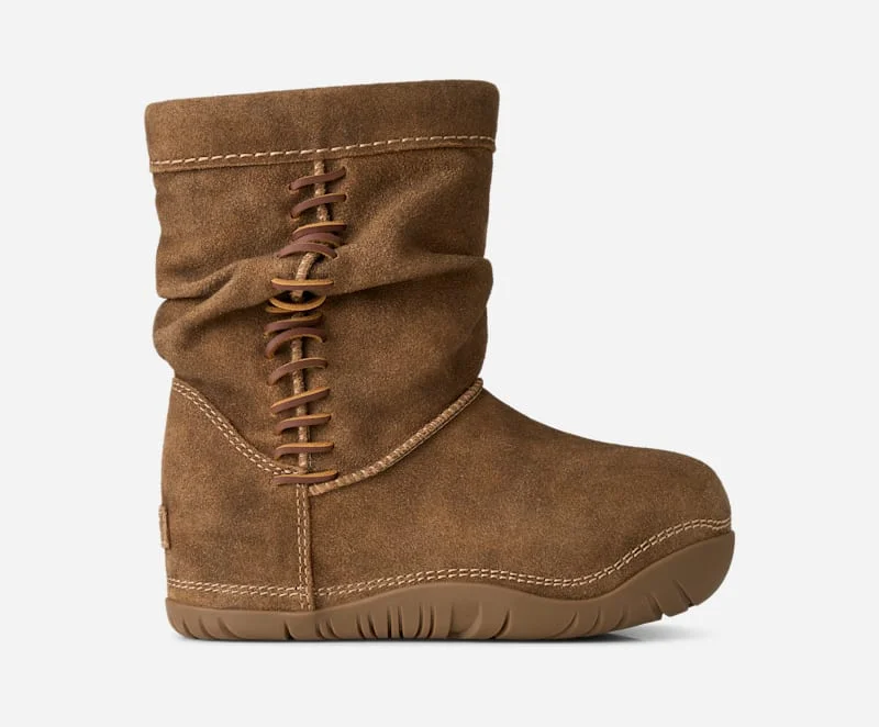 ® Women's Bucked Boot Sheepskin Classic Boots in Chestnut - 1