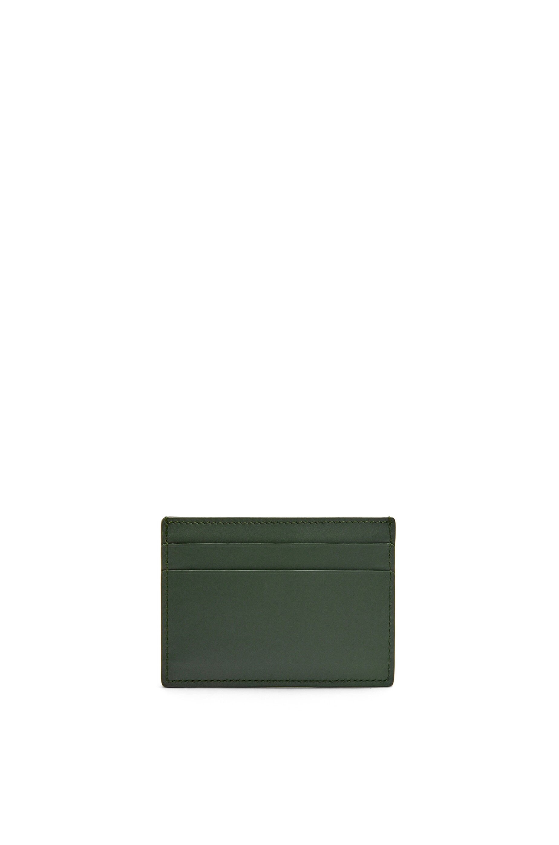 Panda plain cardholder in satin calfskin - 3