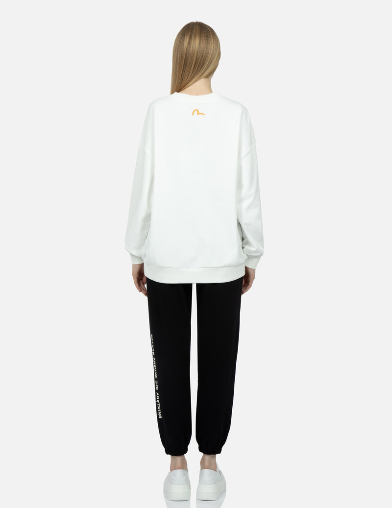 EVISU FORTUNE CAT DRUMMING PRINT SWEATSHIRT outlook