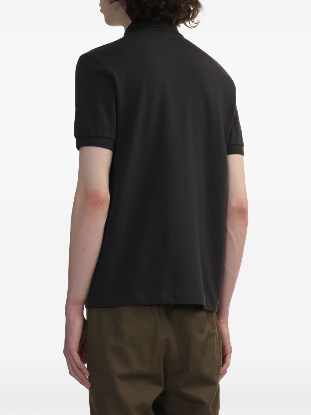 logo-embroidered polo shirt - 3