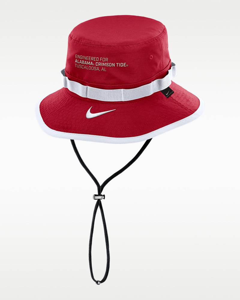 Nike Alabama Sideline Apex Gameday Boonie Men's Nike Dri-FIT College Bucket Hat outlook