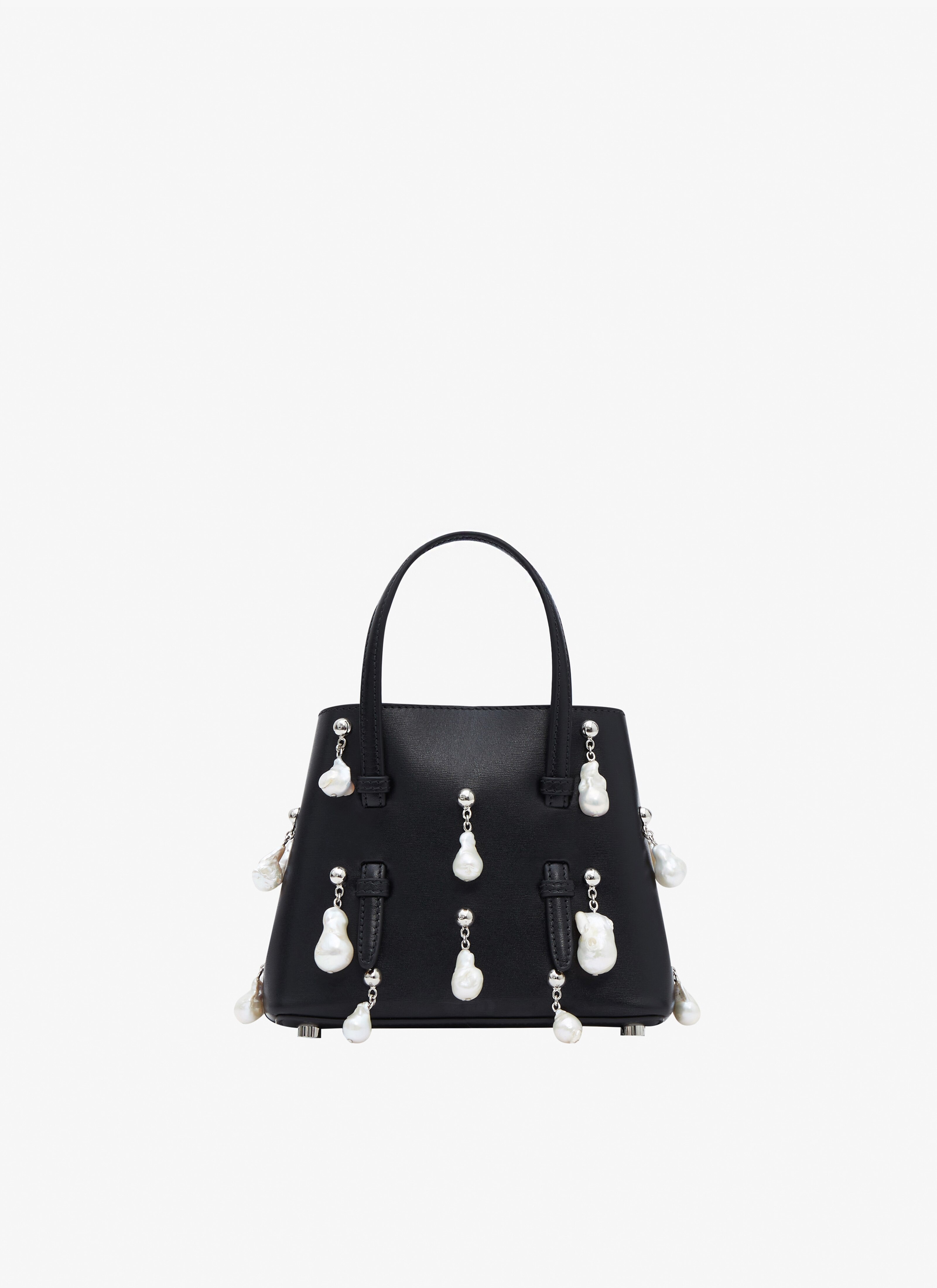 MINA 16 BAG IN LUX CALFSKIN WITH NATURAL PEARLS - 4