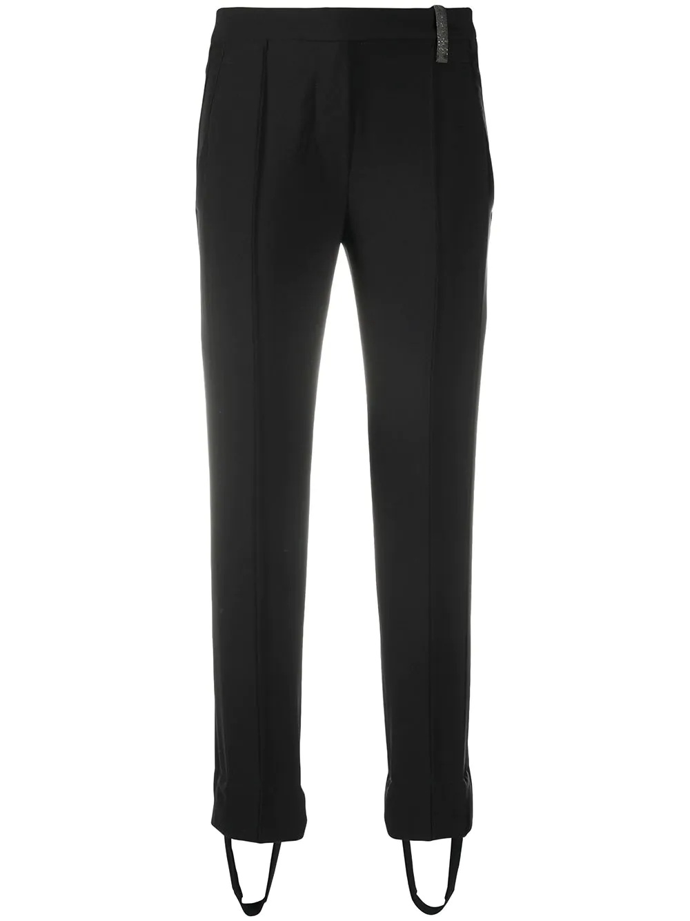 stirrup-hem tuxedo trousers  - 1