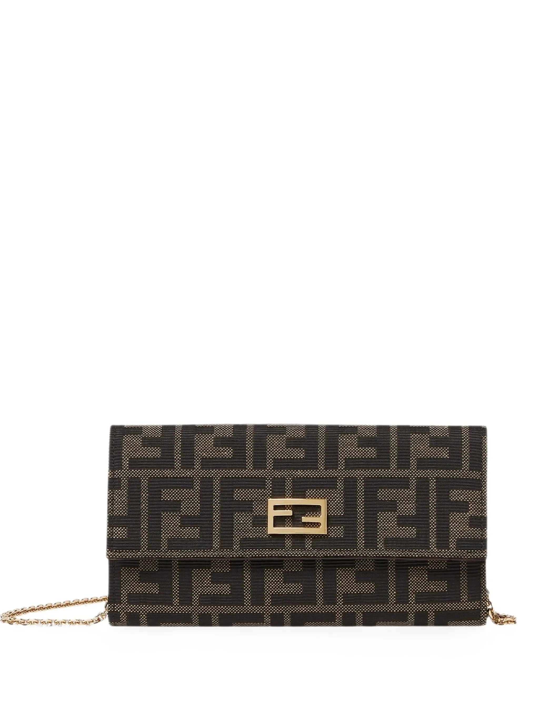 Fendi Tube Continental Logo Chain Wallet - 1