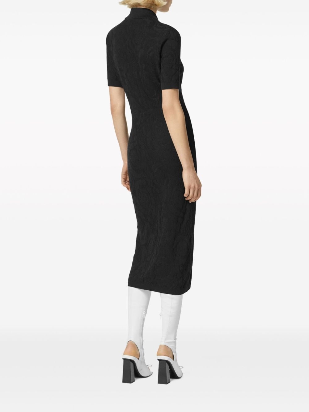 Medusa Head-buttons knitted dress - 4