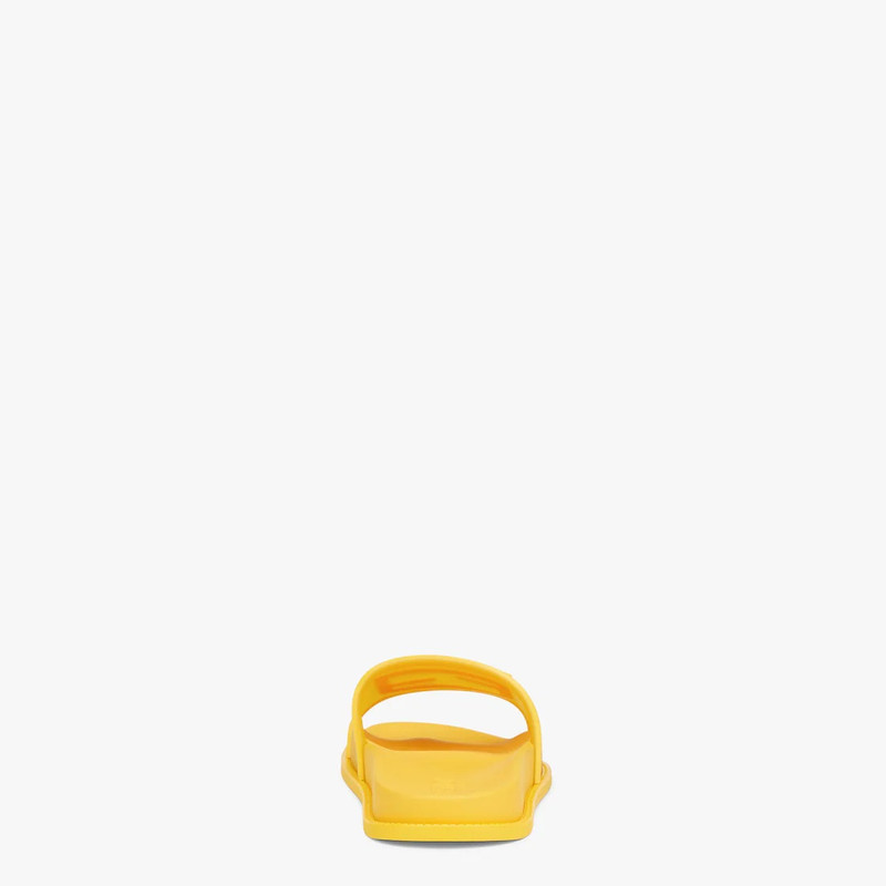 FENDI Yellow rubber slides outlook