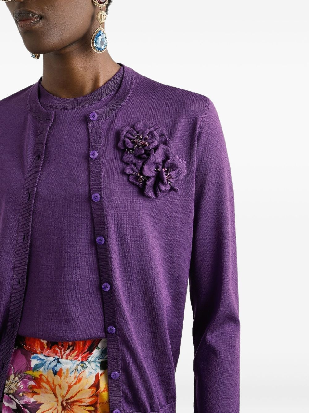 silk cardigan - 4