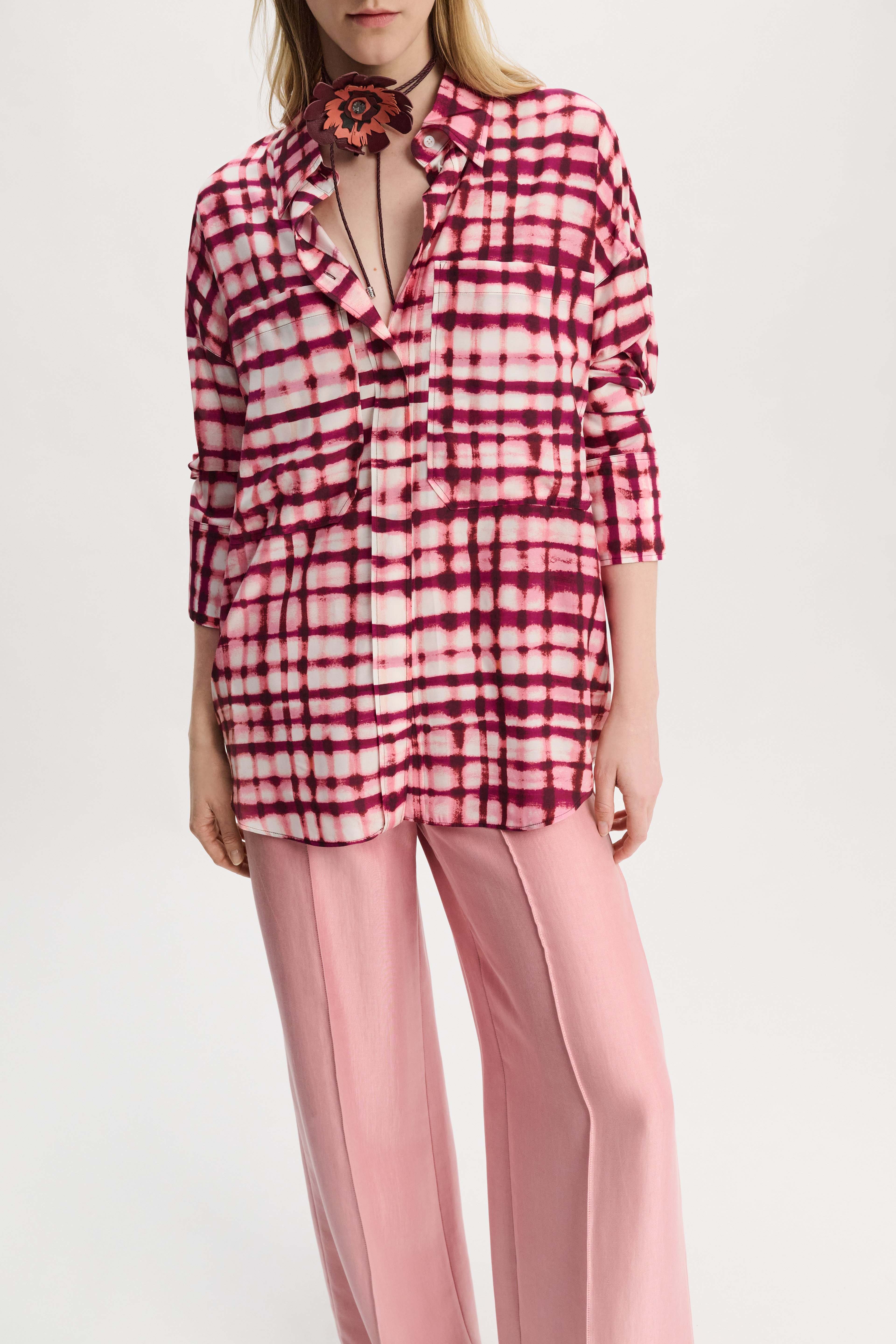 CHECKED STATEMENT blouse - 3