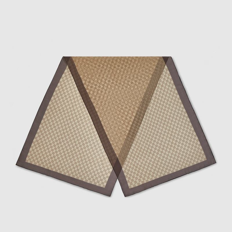 GUCCI Printed silk chiffon stole outlook