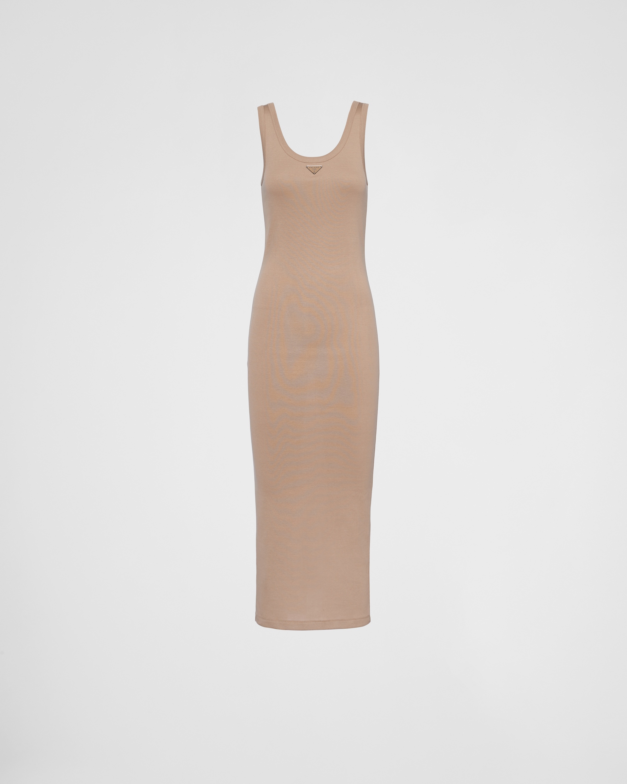 【プラダ・PRADA】Ribbed knit cotton dress Prada Ribbed knit cotton dress | REVERSIBLE
