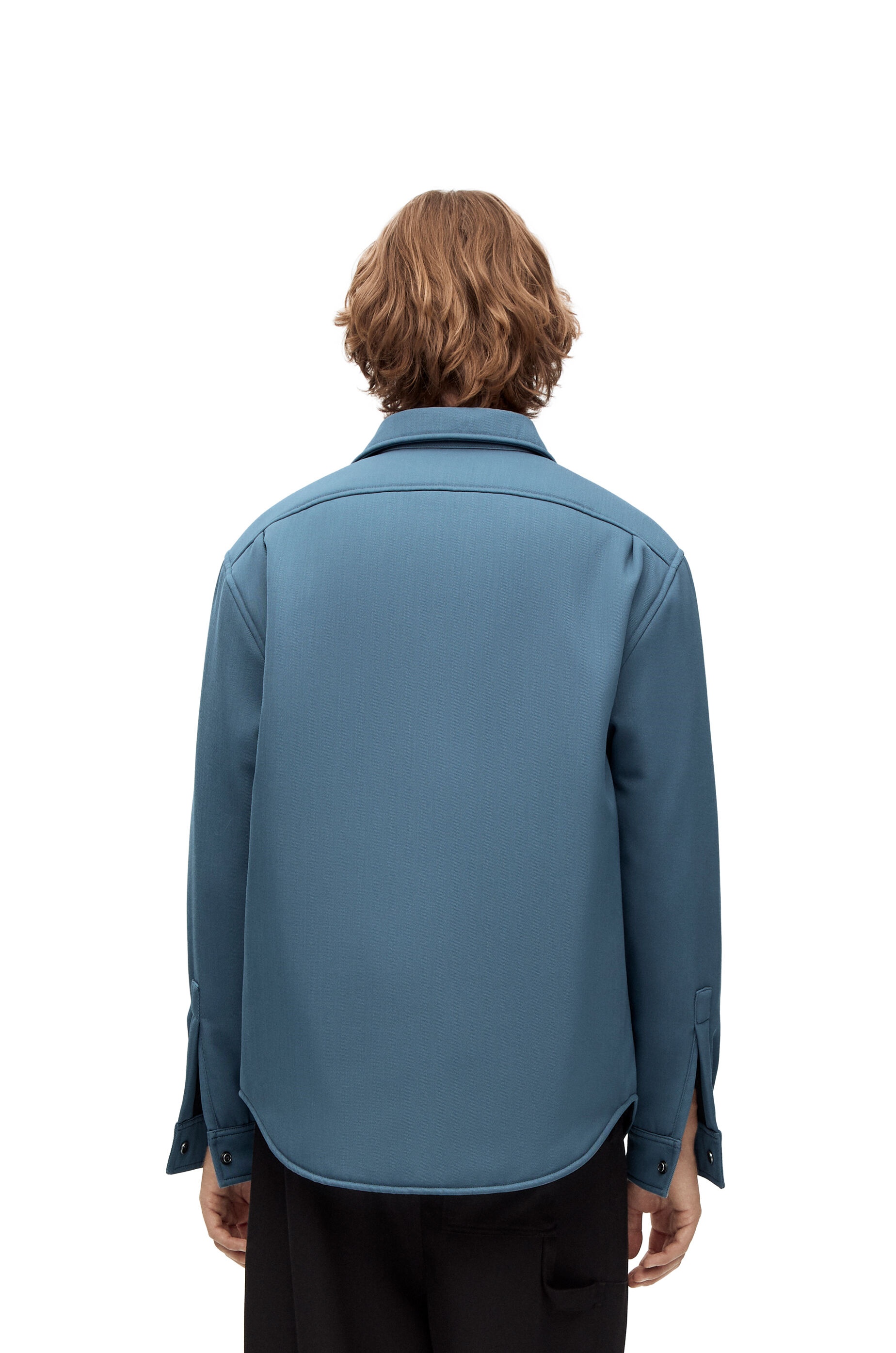 Puffer Anagram overshirt in wool - 4