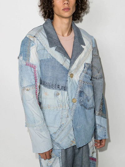 By Walid Max patchwork denim jacket outlook