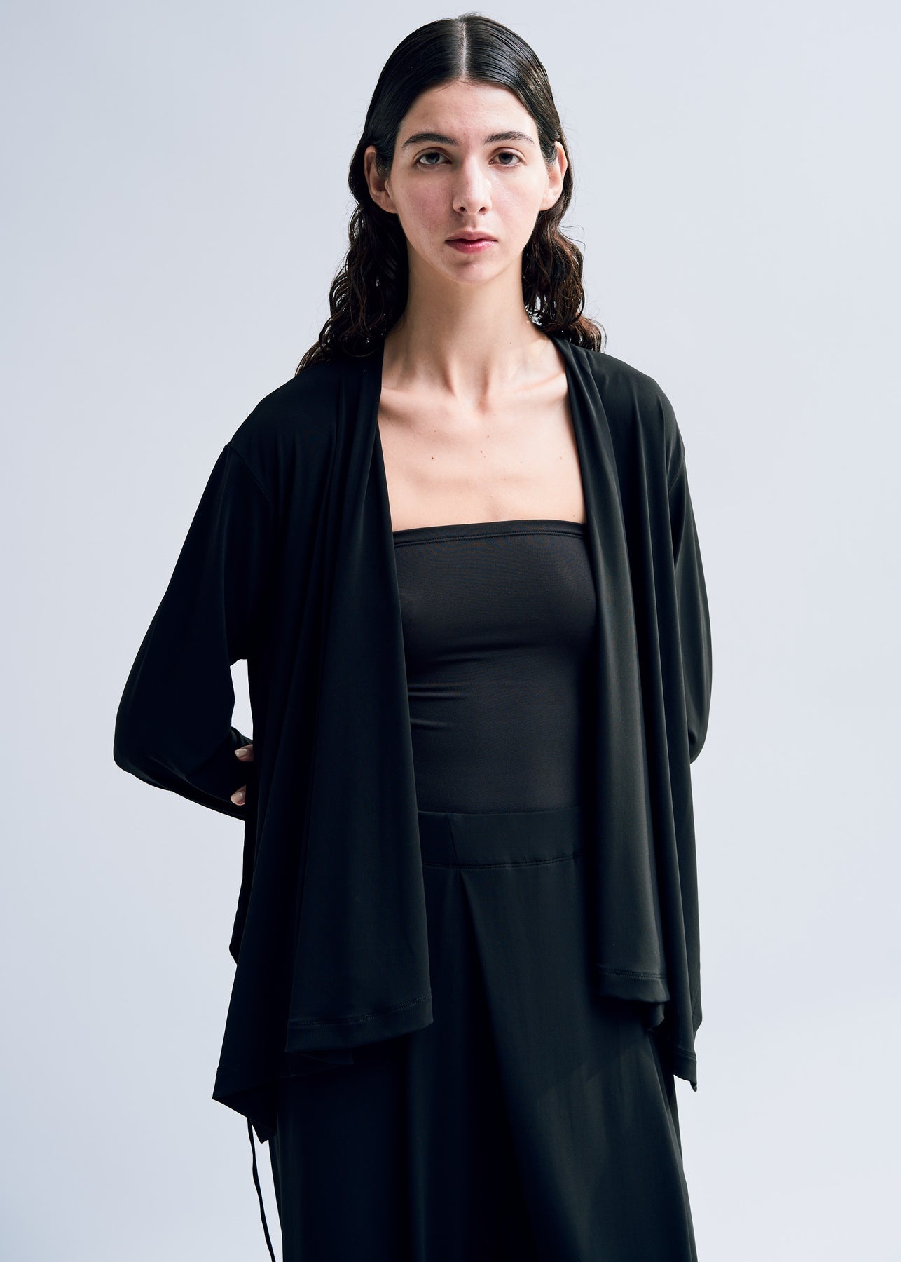 DRAPE JERSEY-36 CARDIGAN - 4