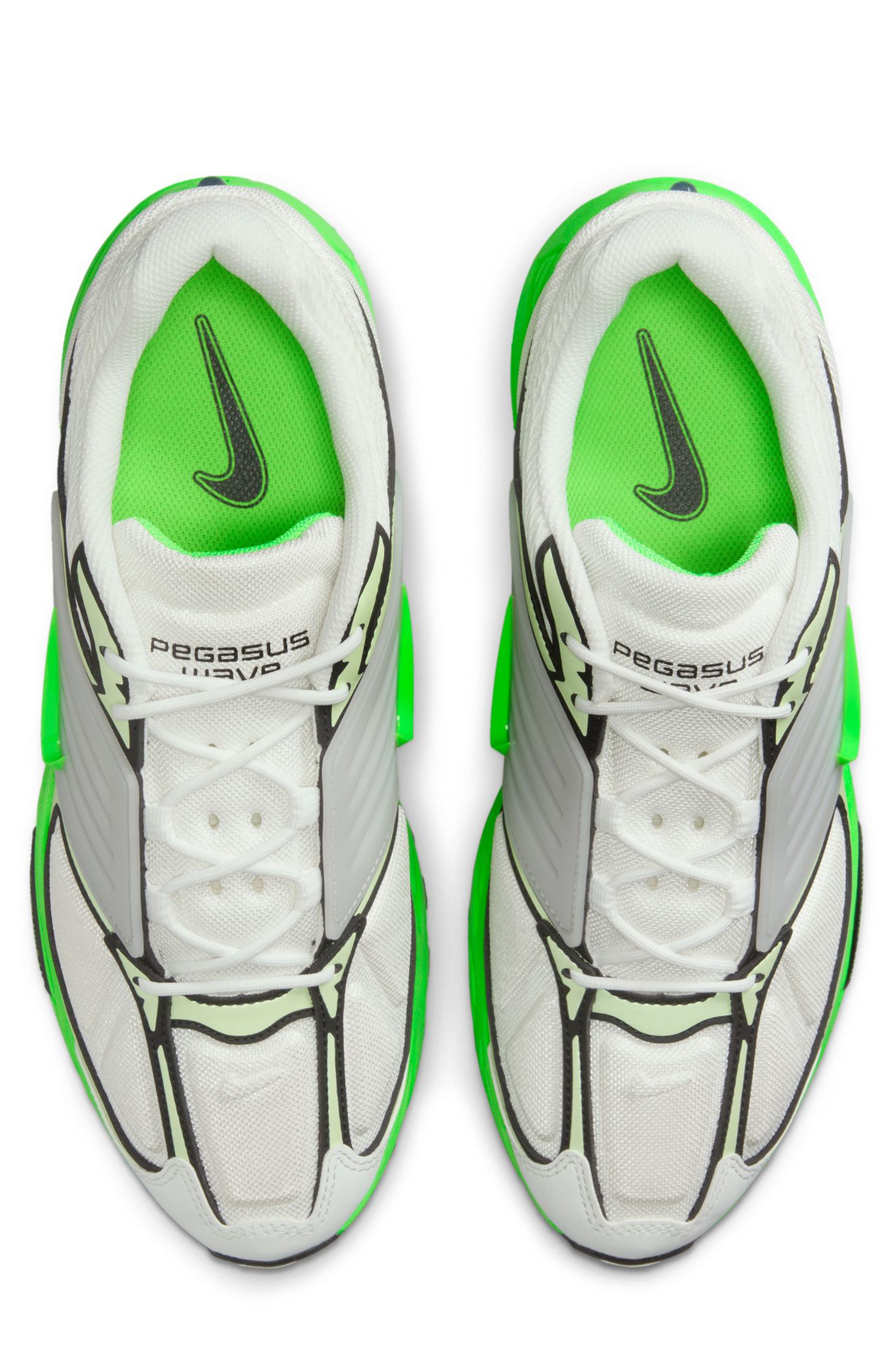 Nike Air Pegasus Wave Sneaker in Summit White/Green/Volt at Nordstrom - 3