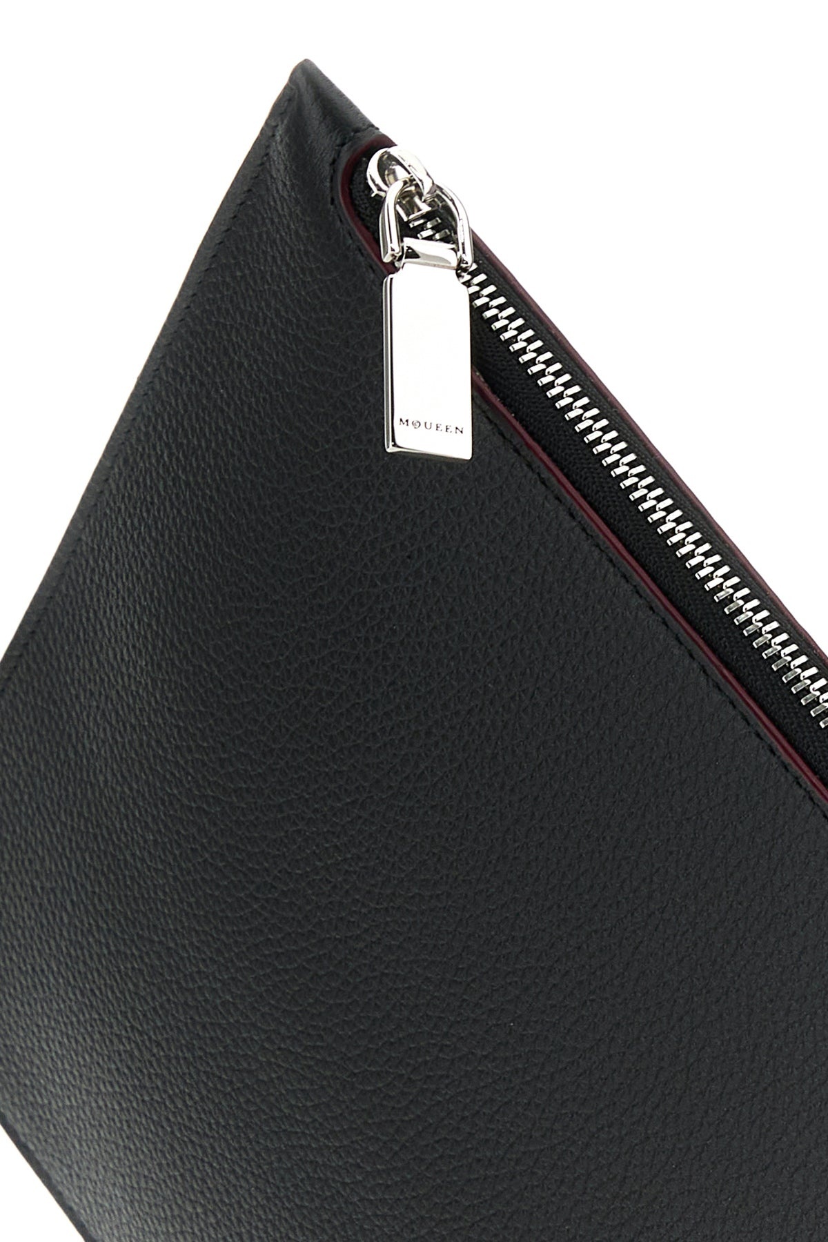 Black leather large Sling pouch - 4