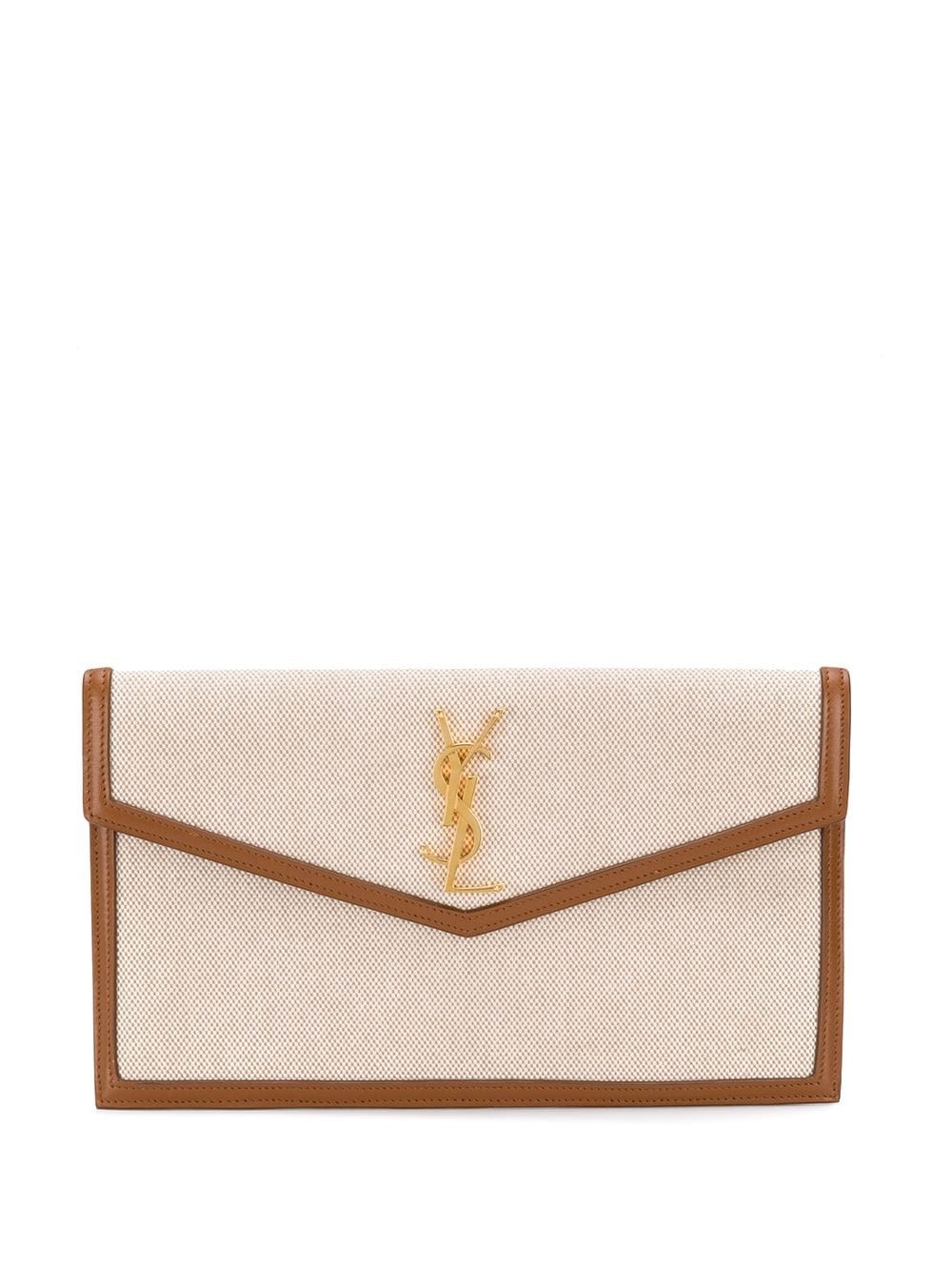 Monogram envelope clutch bag - 1