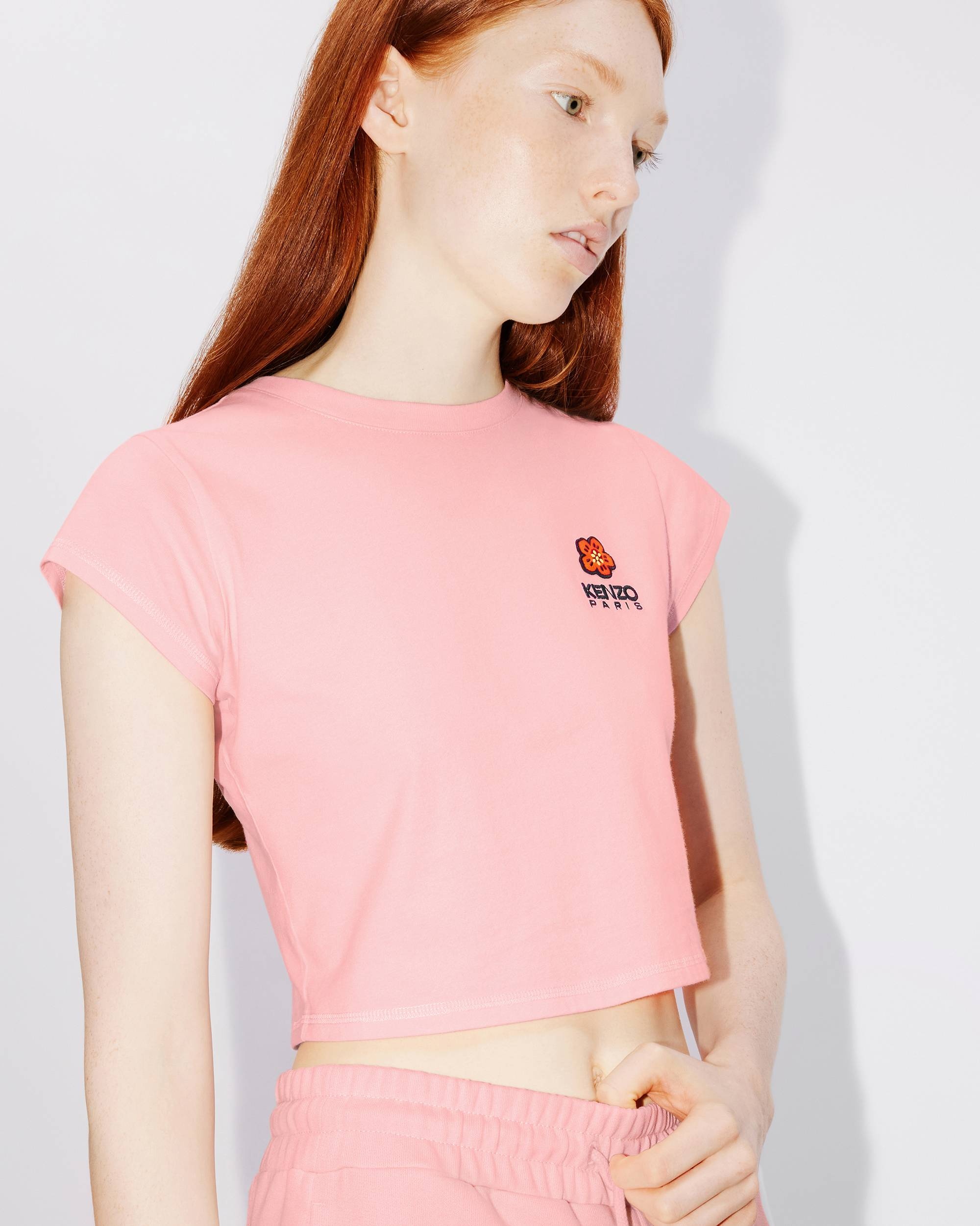 'Boke Flower Crest' micro-embroidered T-shirt - 6