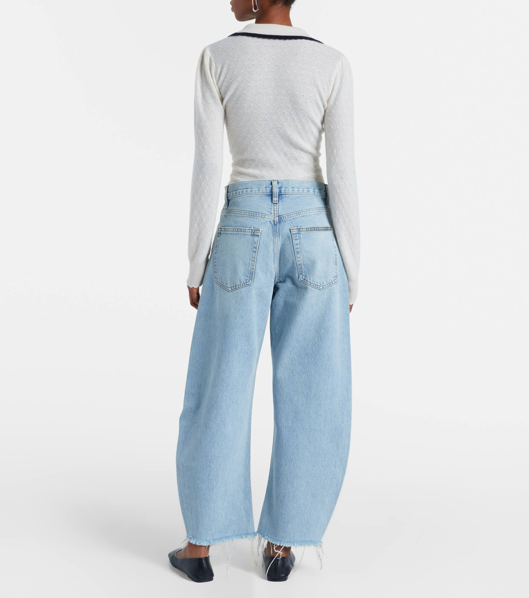 Bubble high-rise barrel-leg jeans - 3