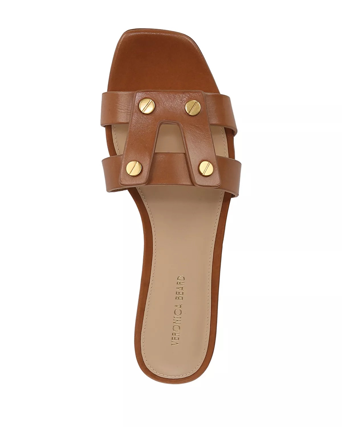 Women's Via Leather Slide Sandals - 3