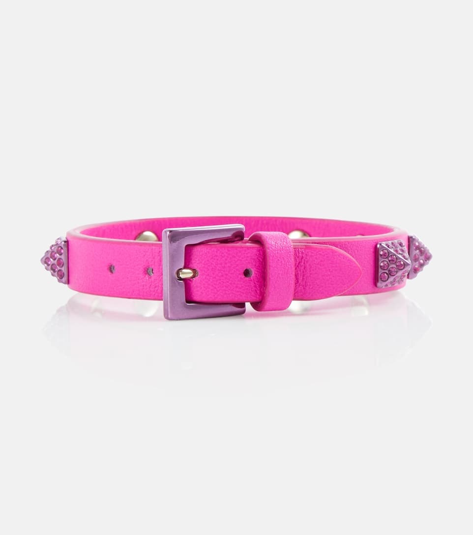 Rockstud leather bracelet - 3