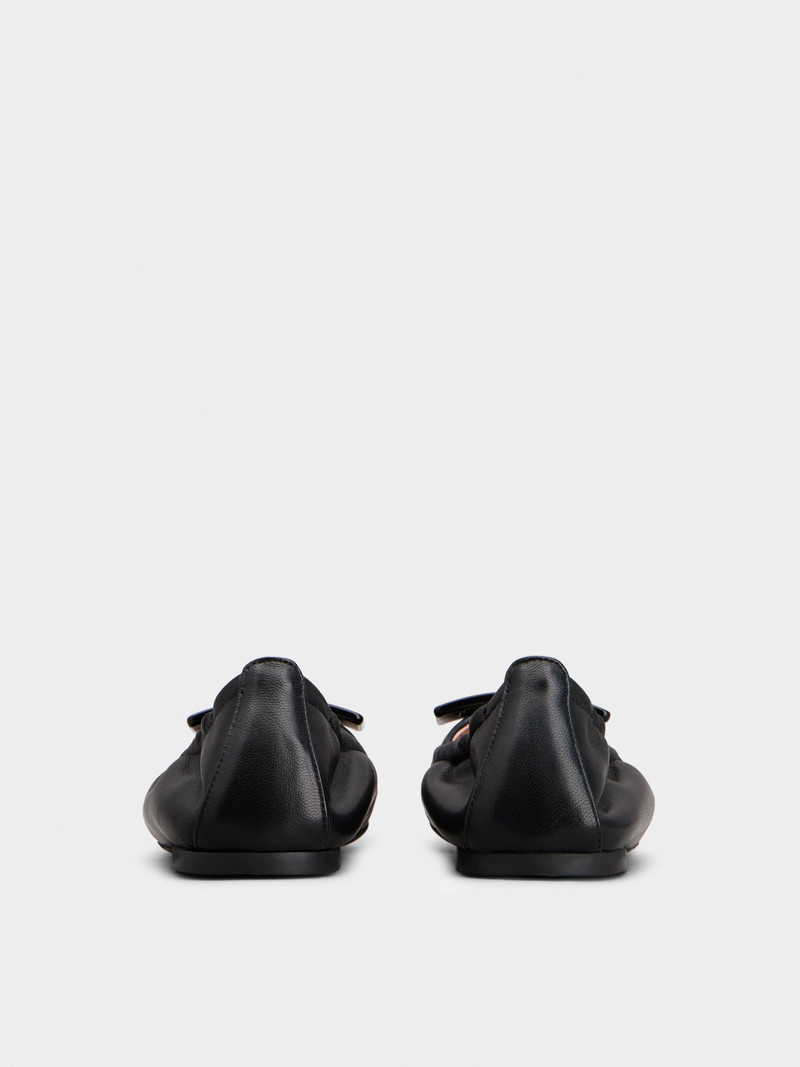 Viv' Pockette Lacquered Buckle Ballerinas in Nappa Leather 5