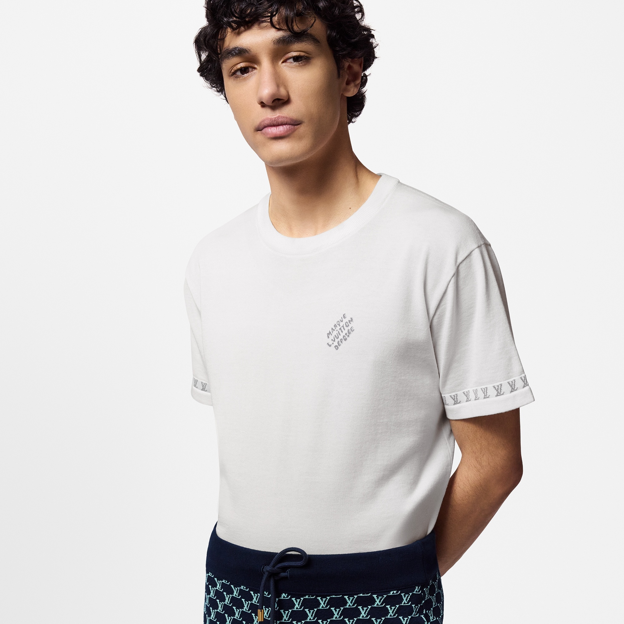 Short-Sleeved Cotton Crewneck - 2
