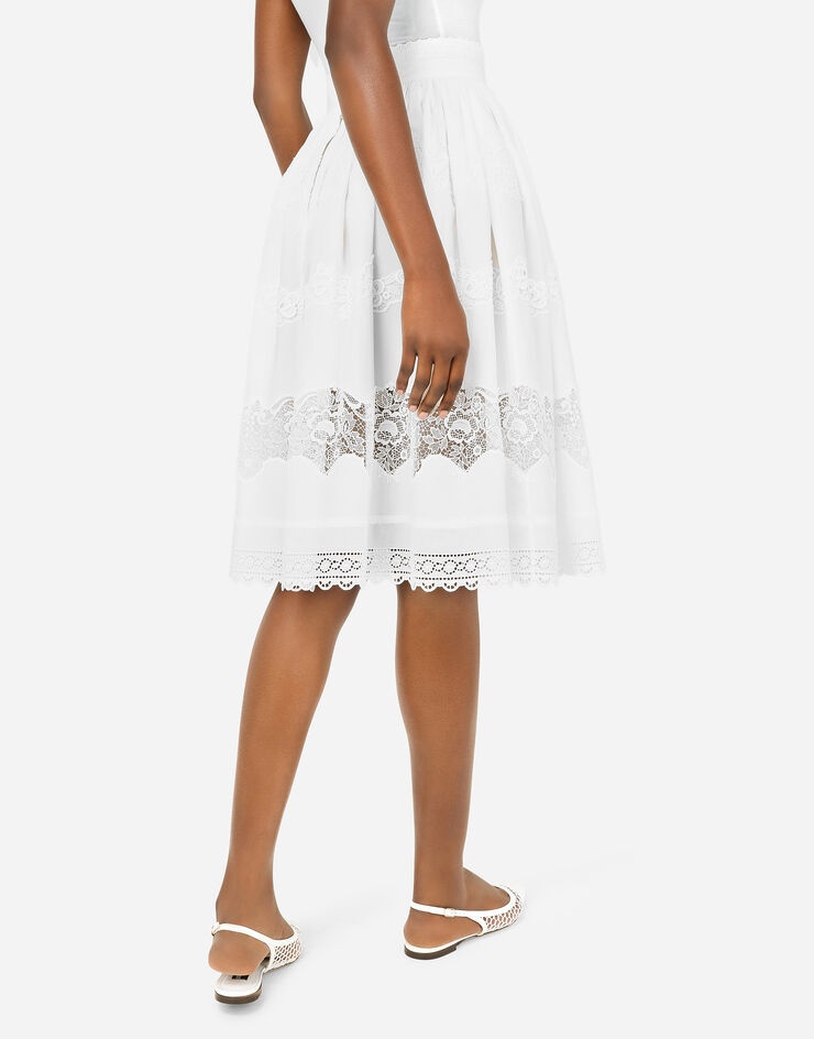 Embroidered cotton midi skirt - 5