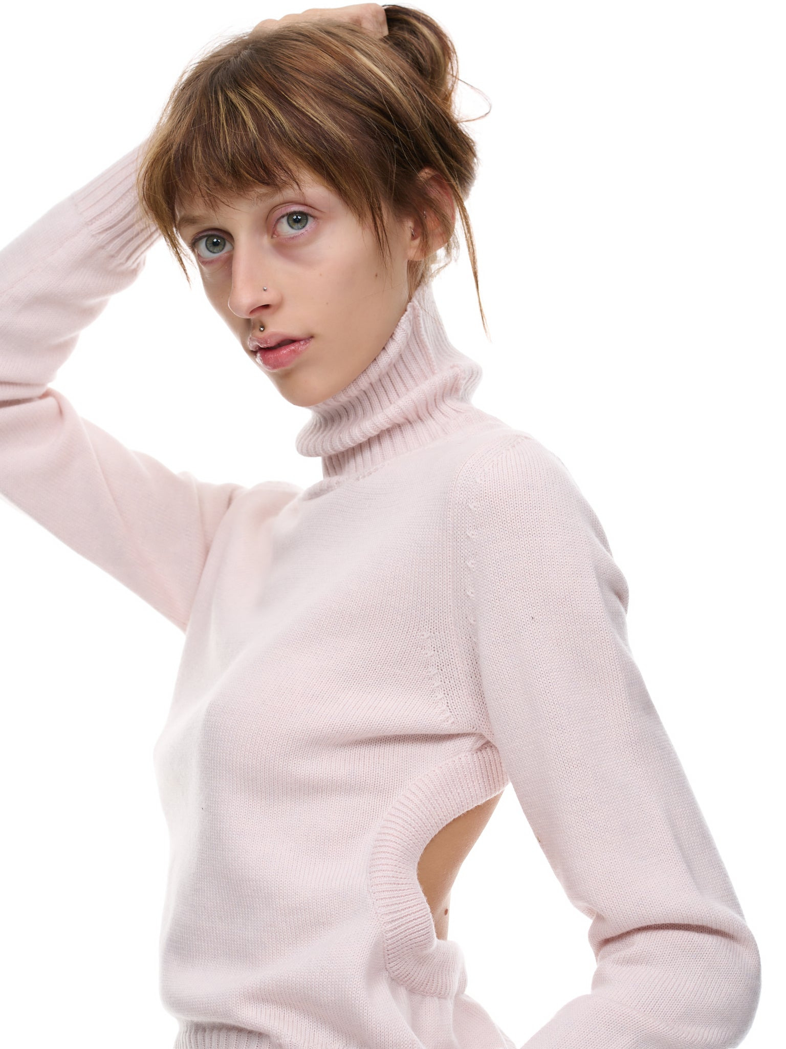 Cut-Out Knit Turtleneck - 4