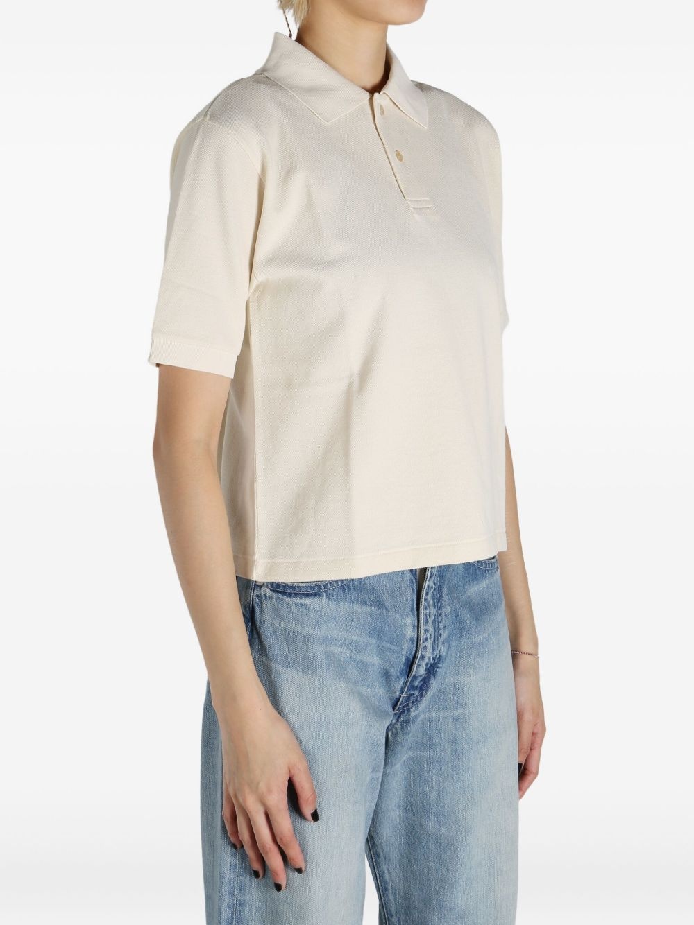 cotton polo top - 3