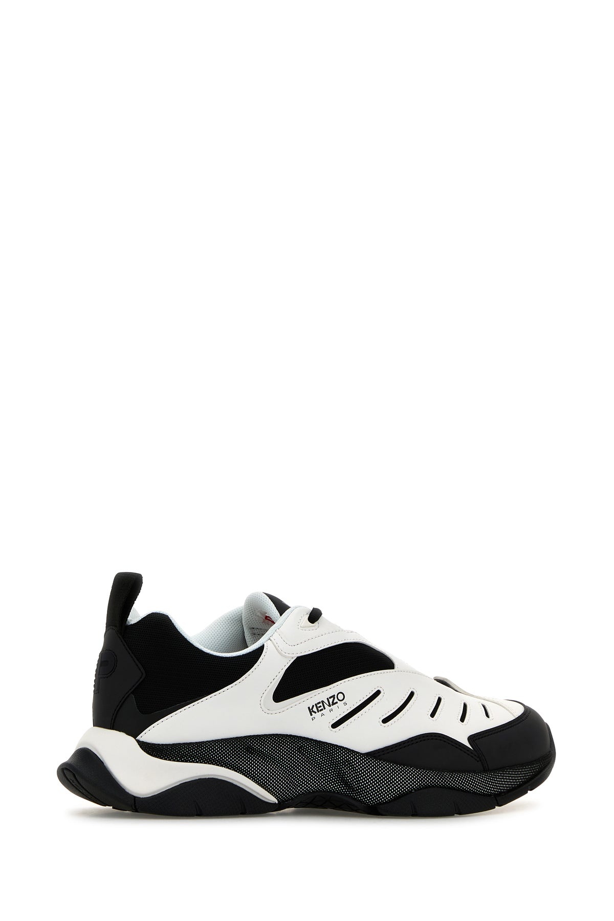 Two-tone fabric and synthetic leather KENZO X-TRAINER sneakers - 3